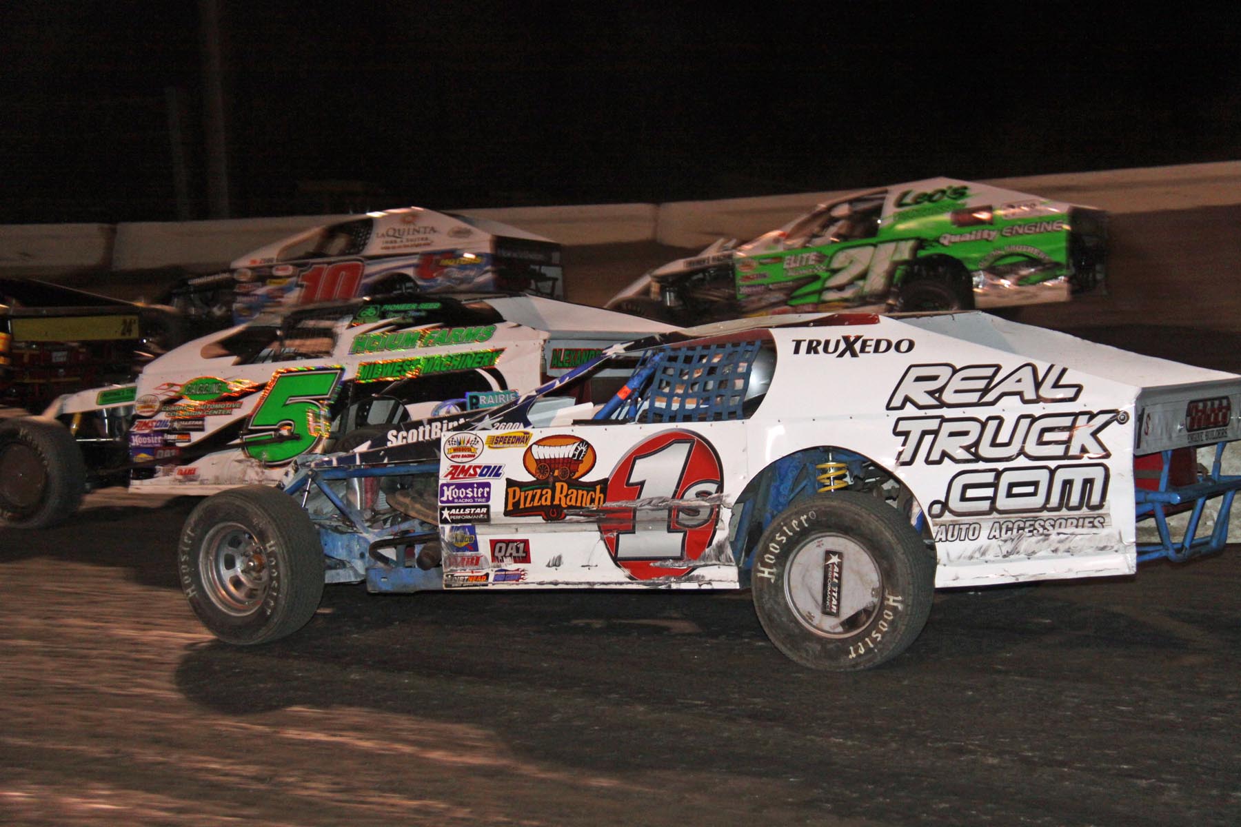 Racing Action at the Jamestown Stock Car Stampede.  Photo by CRP Photos