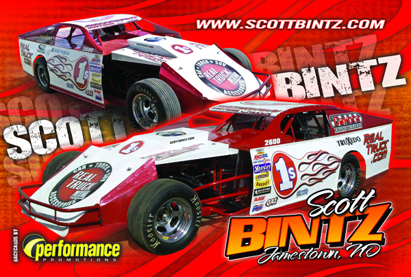 2010 Scott Bintz Driver Card Front