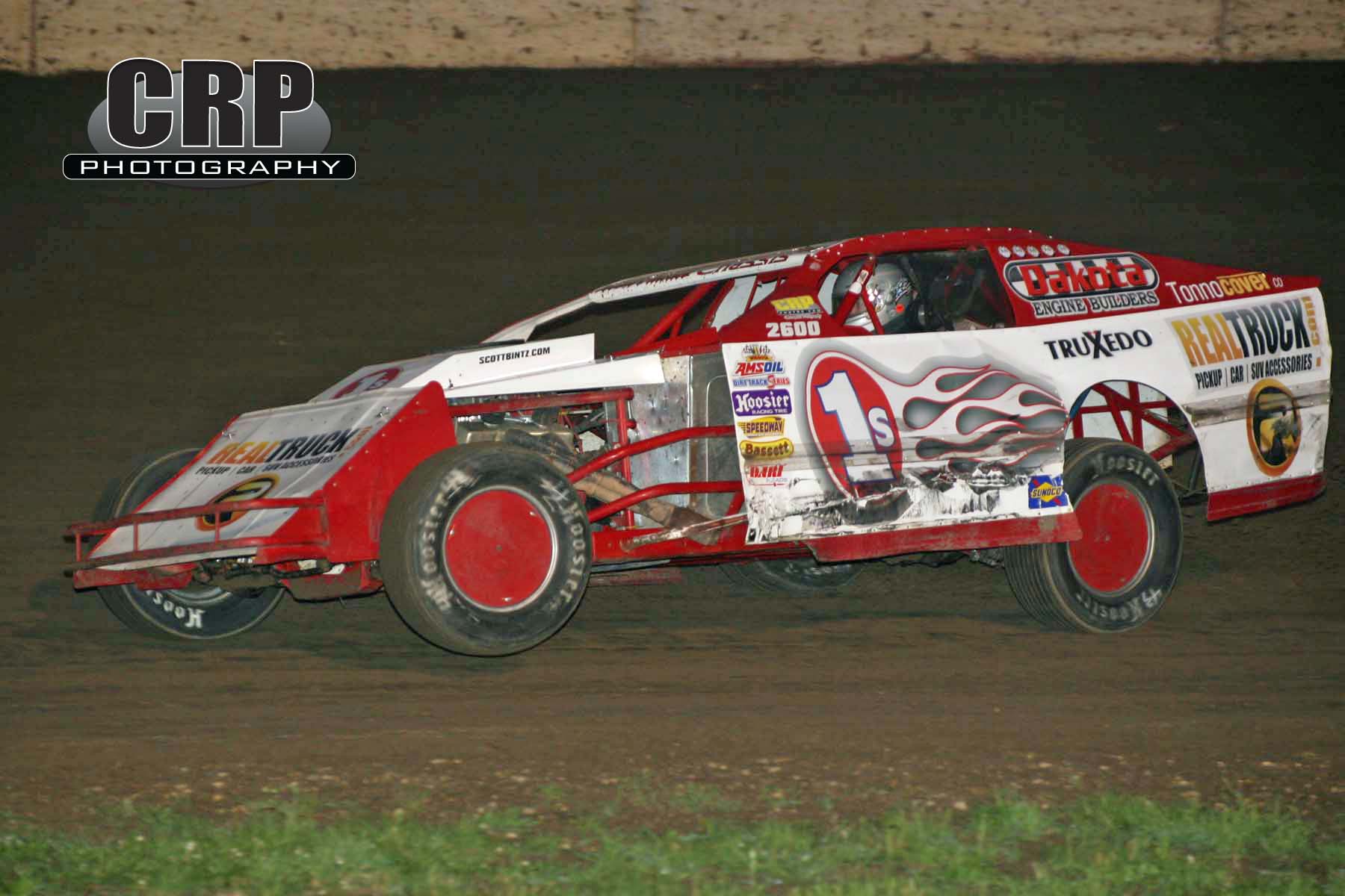 Dirt Track Racing Action